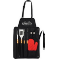 BBQ Now Apron and 3 piece BBQ Set